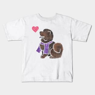 Watercolour Chow Chow Kids T-Shirt